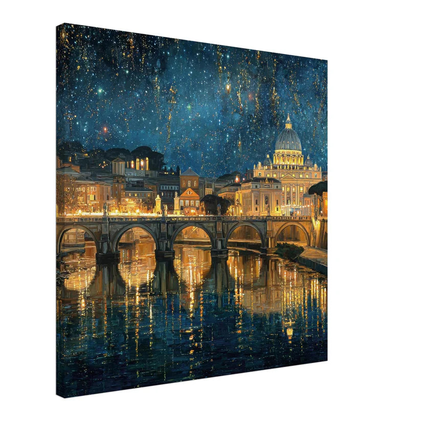 Eternal Starry Night: Roma e San Pietro Impressionista