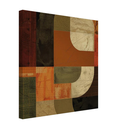 Heritage Block: Astratto Geometrico Terra e Ocra