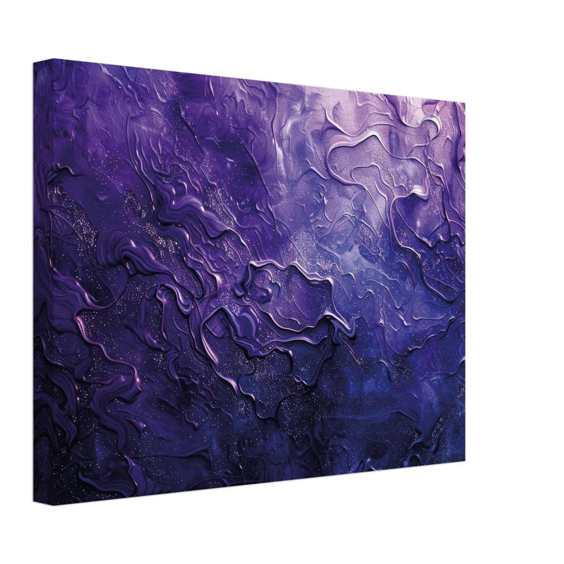 Sinfonia Viola – Tela Materica Luxury dalle Linee Fluide