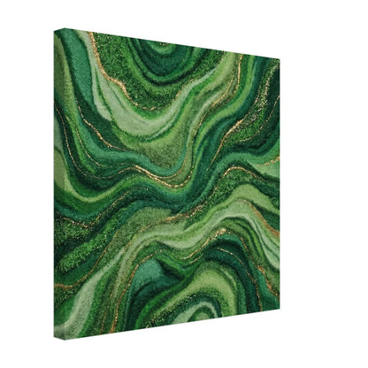 Emerald Flow: Astratto Marmo Verde e Oro