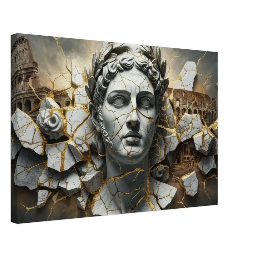 Imperium Kintsugi – Tela Materica Luxury con Dettagli Oro