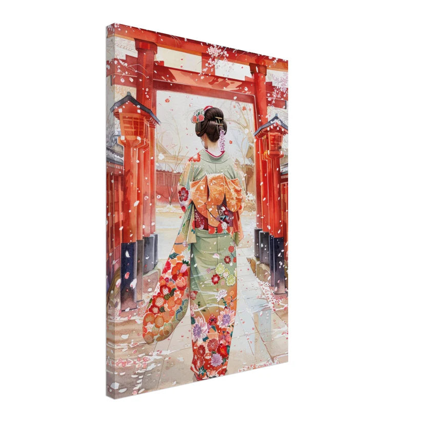 Sakura Path – Stampa d'Arte in Stile Acquerello
