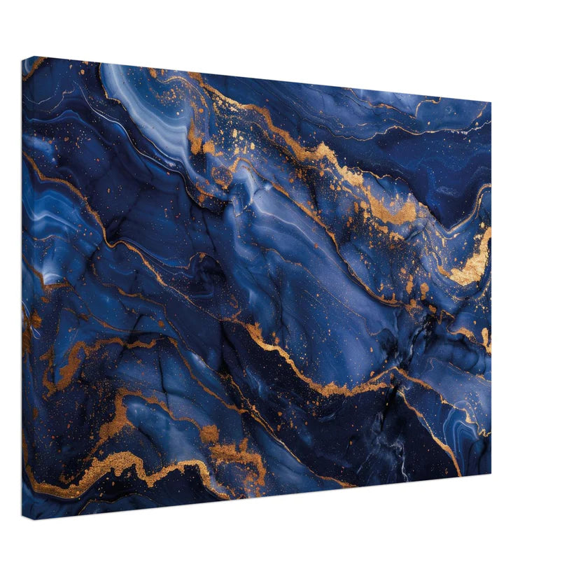 Blue Gold Marble – Lusso Astratto