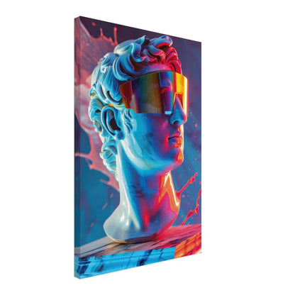 Cyber David – Visione Futuristica Neon