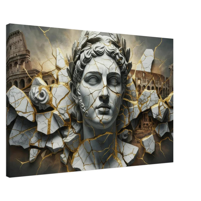 Imperium Kintsugi – Tela Materica Luxury con Dettagli Oro