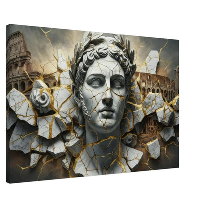 Imperium Kintsugi – Tela Materica Luxury con Dettagli Oro