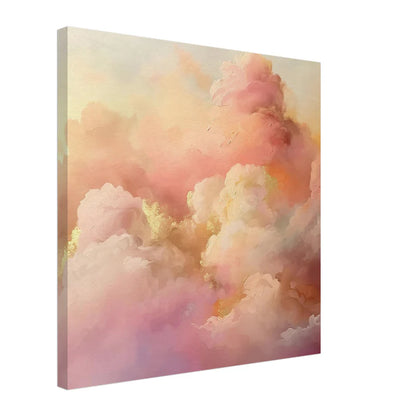 Ethereal Clouds: Astratto Nuvole Rosa e Oro