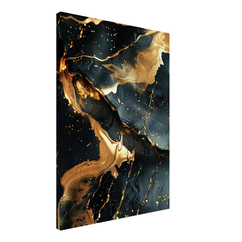 Luxury Marmo e Oro – Flusso Dorato Notturno