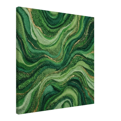 Emerald Flow: Astratto Marmo Verde e Oro