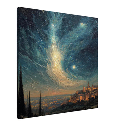 Cypress Dreams: Paesaggio Stellato Materico tra i Borghi