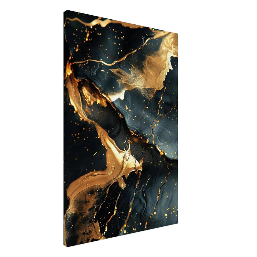 Luxury Marmo e Oro – Flusso Dorato Notturno