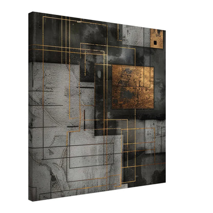 Golden Grid: Astratto Geometrico Industriale e Oro