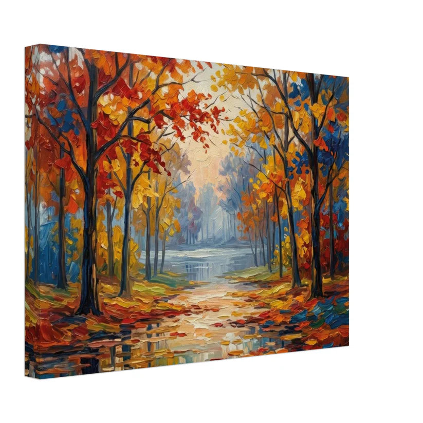Viale d'Autunno – Quadro Materico Contemporaneo