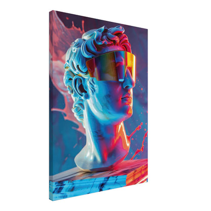 Cyber David – Visione Futuristica Neon