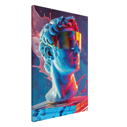Cyber David – Visione Futuristica Neon