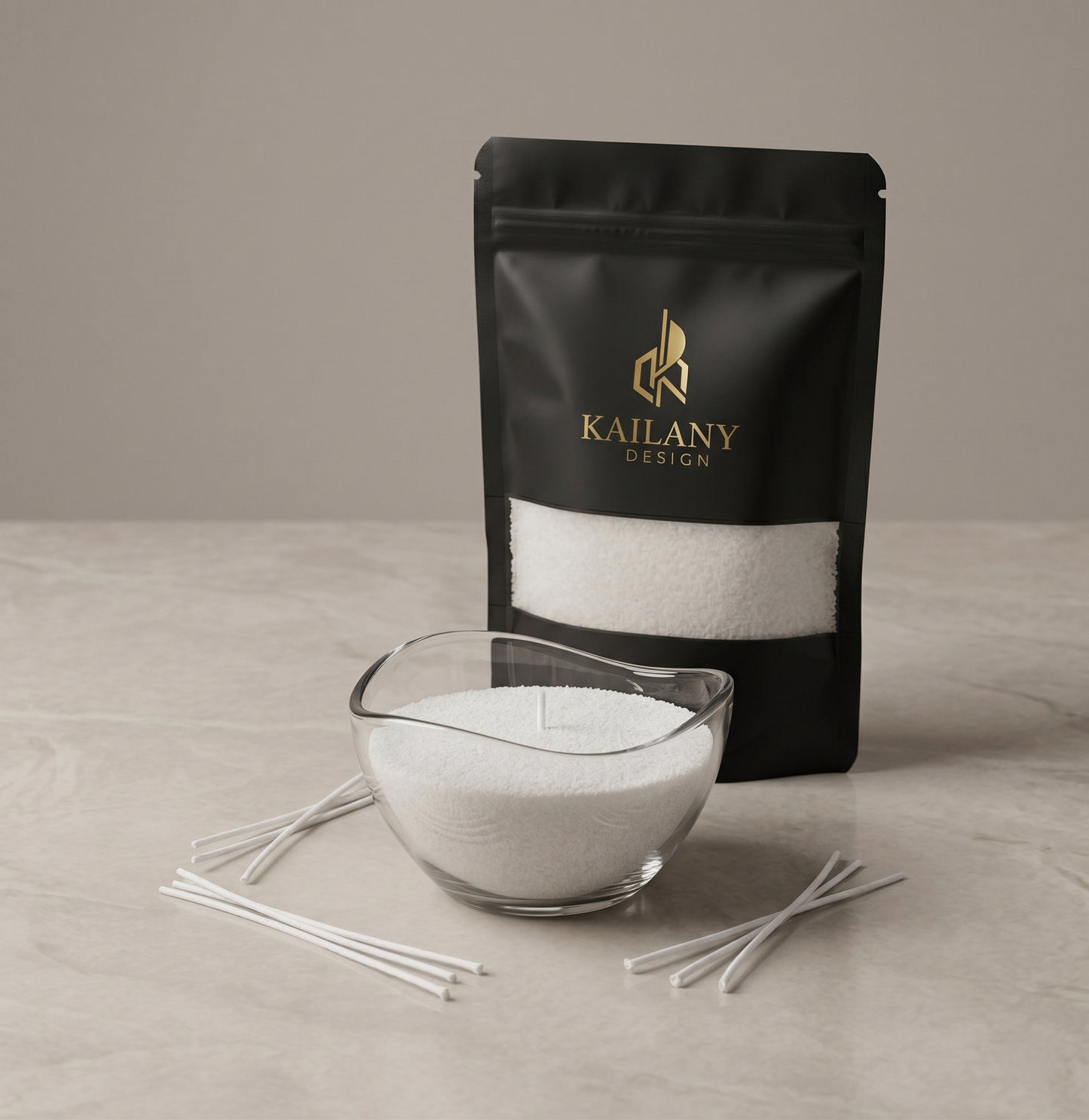 Kit de Démarrage Sable Bougie Alchimie Infinie – Transparence Pure