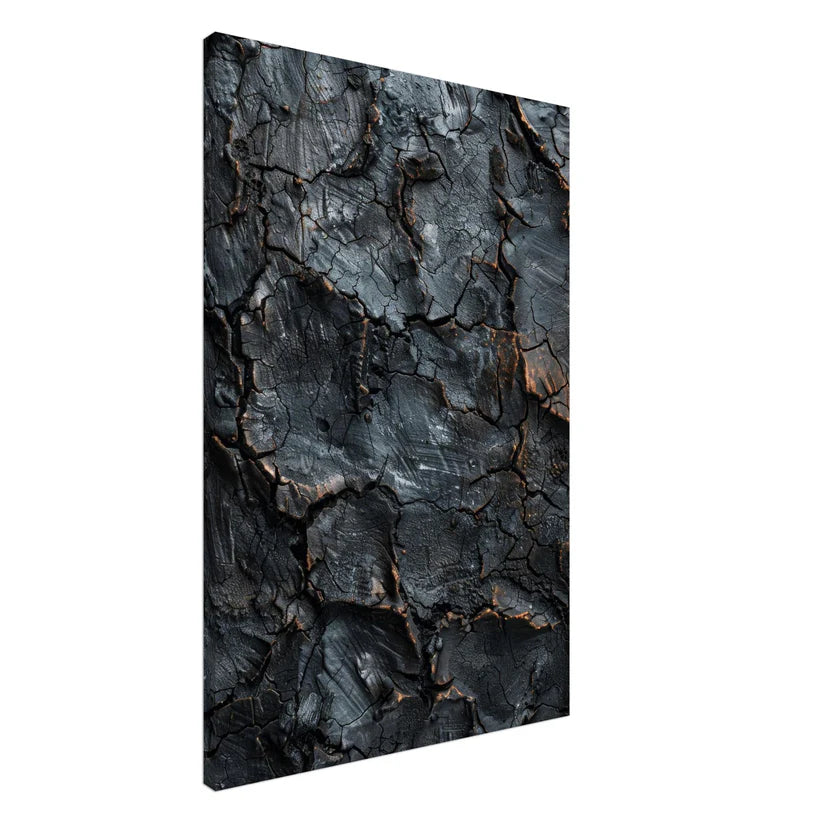 Earth Core – Quadro Astrale Materico Nero e Rame