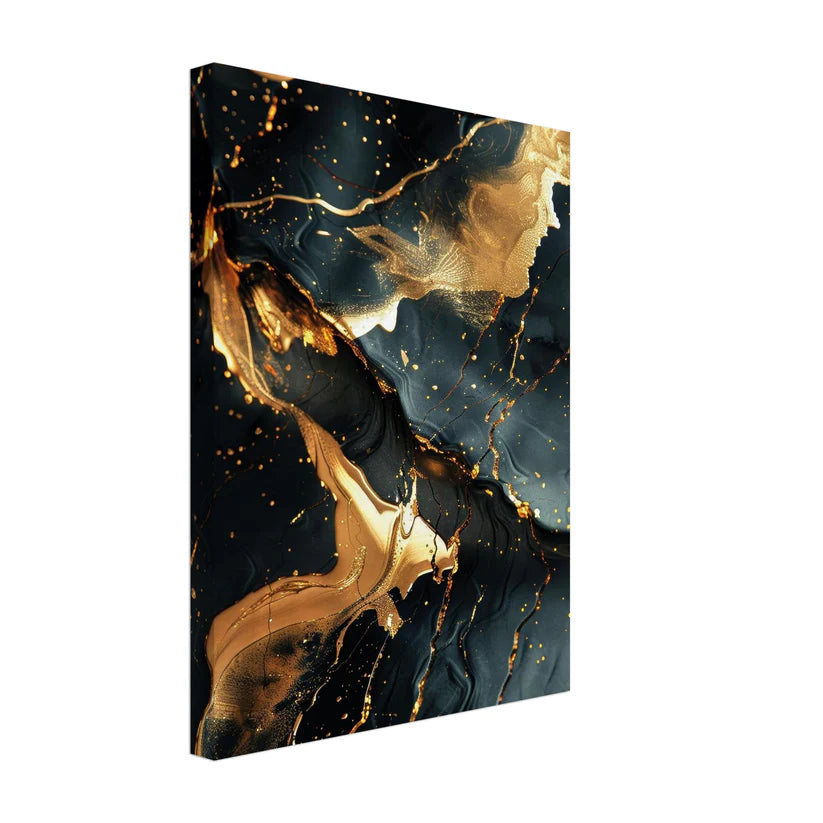 Luxury Marmo e Oro – Flusso Dorato Notturno