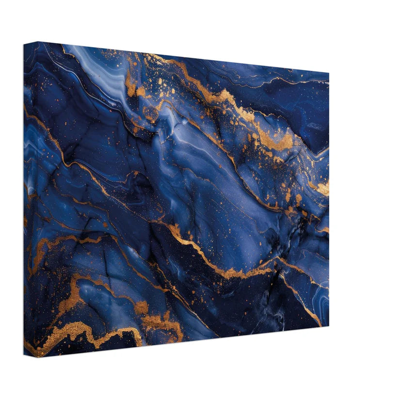 Blue Gold Marble – Lusso Astratto