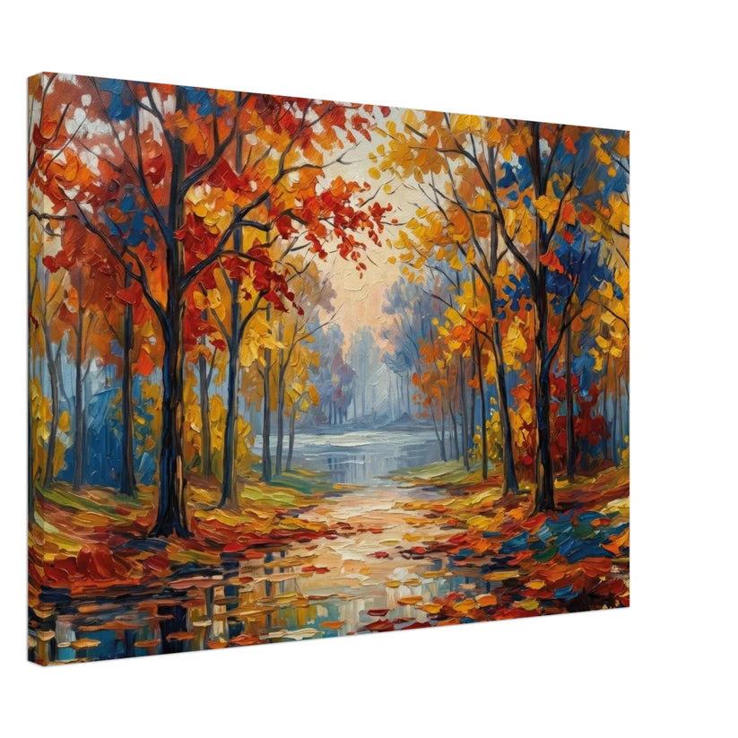 Viale d'Autunno – Quadro Materico Contemporaneo