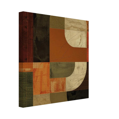 Heritage Block: Astratto Geometrico Terra e Ocra