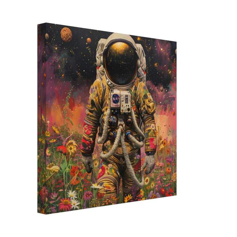 Floral Space: Astronauta in Giardino Galattico