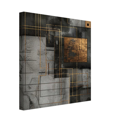 Golden Grid: Astratto Geometrico Industriale e Oro