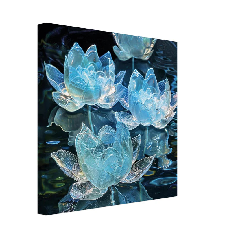 Crystal Lotus: Fiori di Loto in Cristallo Luminescente