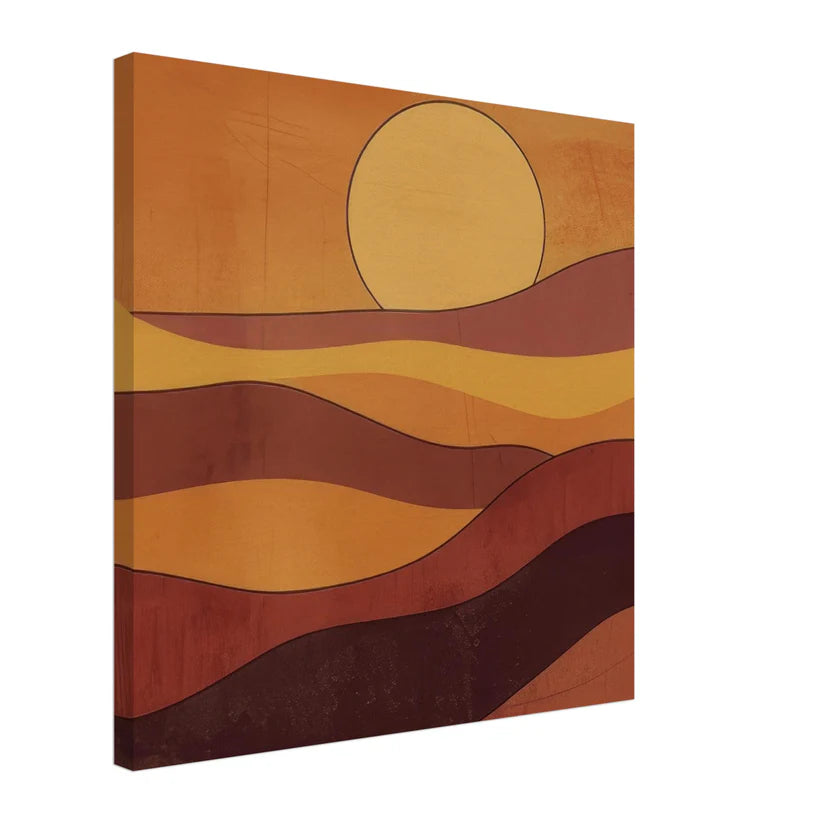 Desert Harmony: Paesaggio Astratto Boho Minimal