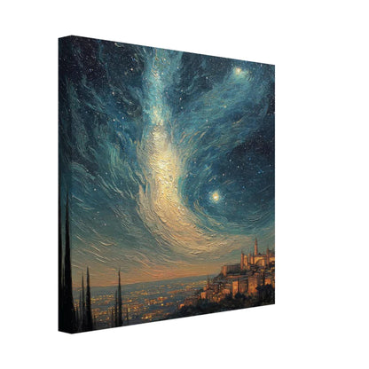 Cypress Dreams: Paesaggio Stellato Materico tra i Borghi