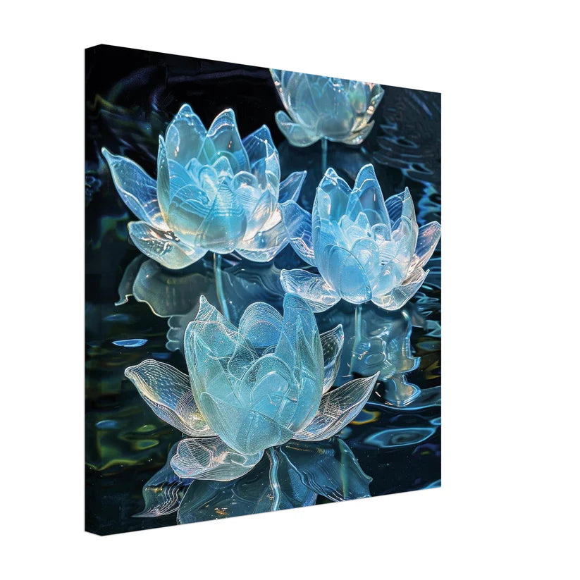 Crystal Lotus: Fiori di Loto in Cristallo Luminescente