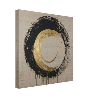 Aura Gold: Astratto Radiale Oro e Nero