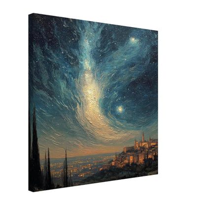 Cypress Dreams: Paesaggio Stellato Materico tra i Borghi
