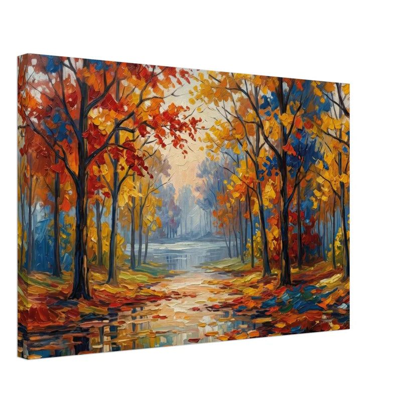 Viale d'Autunno – Quadro Materico Contemporaneo