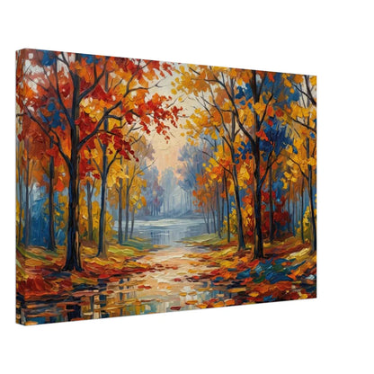 Viale d'Autunno – Quadro Materico Contemporaneo