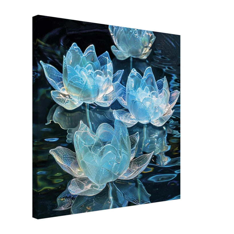 Crystal Lotus: Fiori di Loto in Cristallo Luminescente