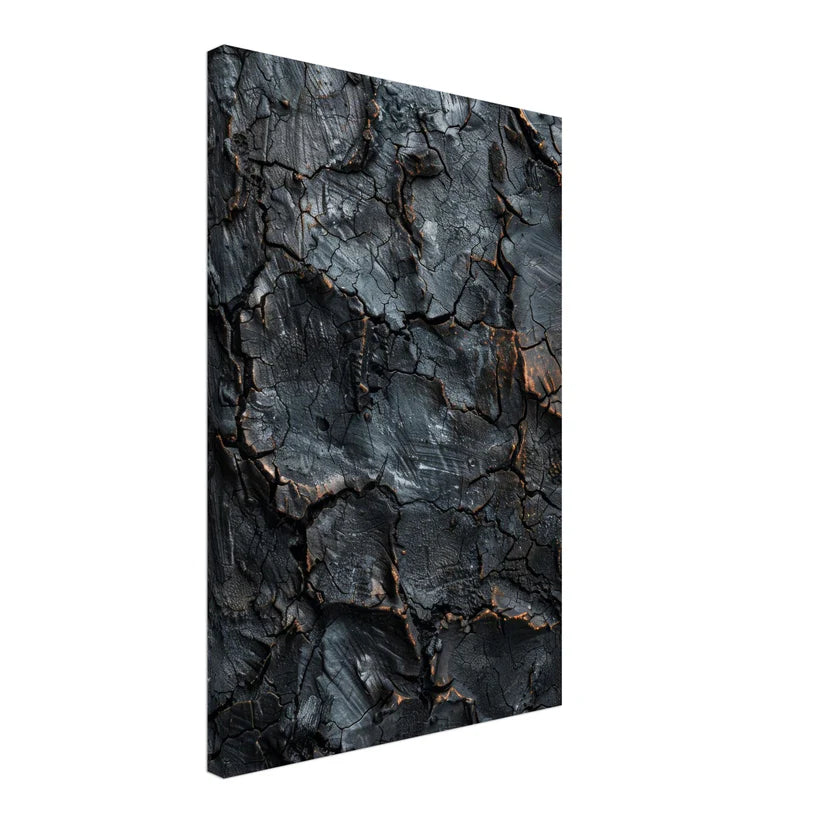 Earth Core – Quadro Astrale Materico Nero e Rame