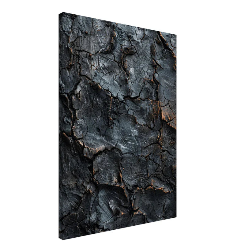 Earth Core – Quadro Astrale Materico Nero e Rame